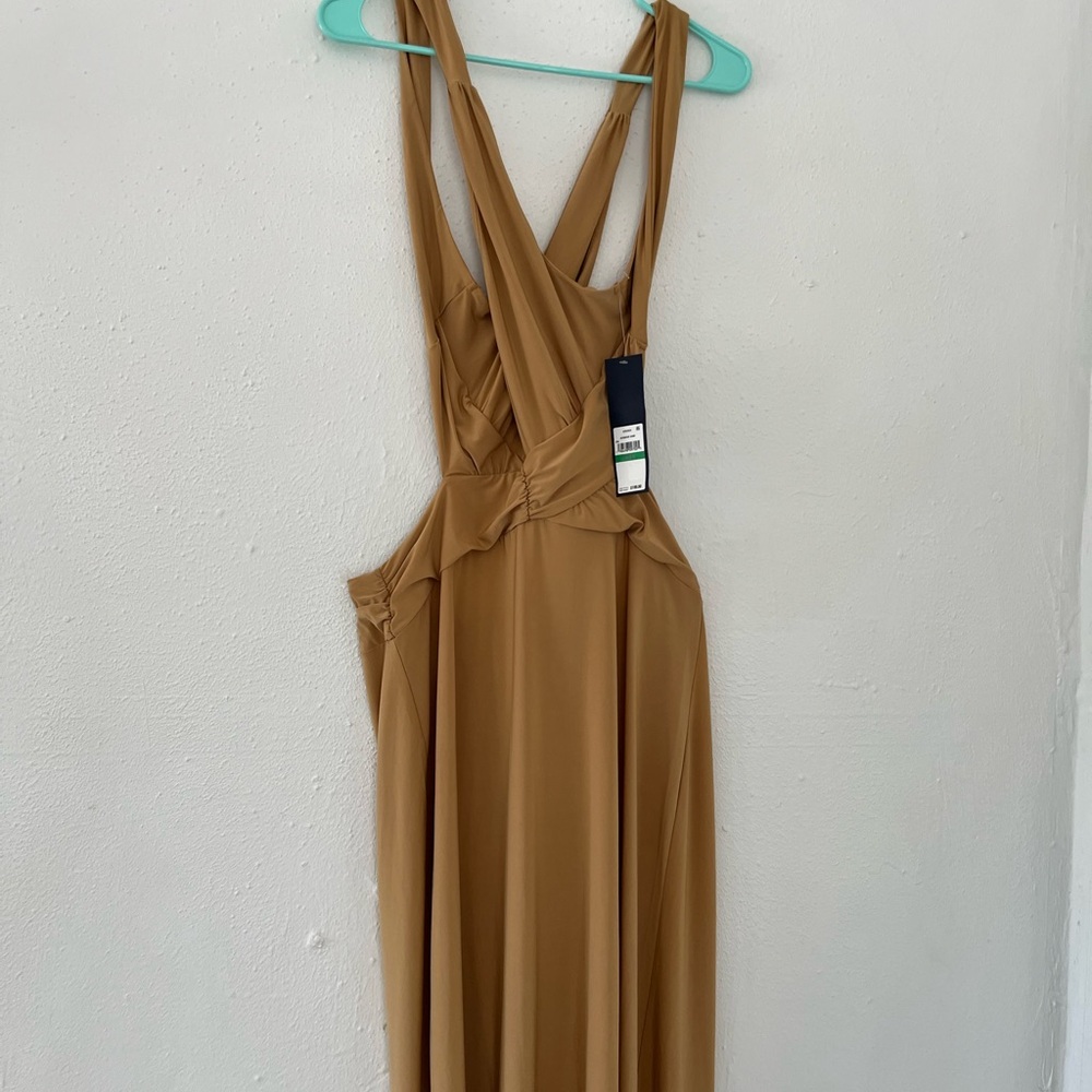 RACHEL Rachel Roy Sand Twist-Front Sleeveless